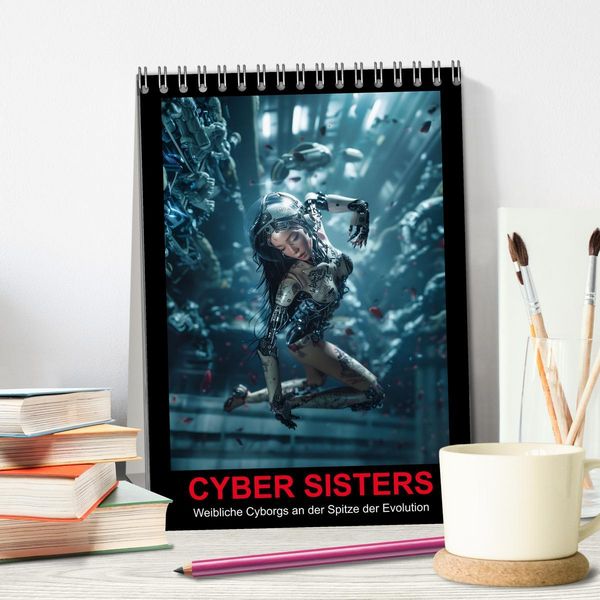 Produktbild: CYBER SISTERS (Tischkalender 2026 DIN A5 hoch), CALVENDO Monatskalender