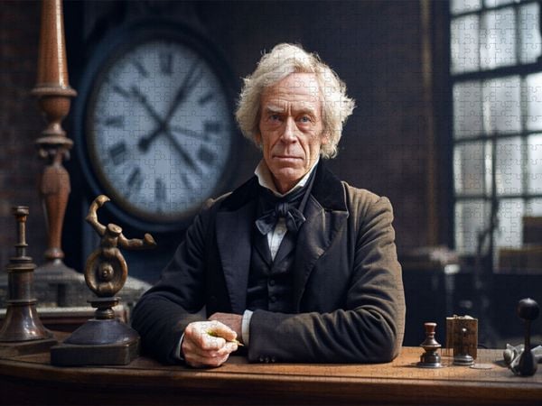 Produktbild: CALVENDO Puzzle Michael Faraday | 1000 Teile Lege-Gr&ouml;&szlig;e 64x48cm Foto-Puzzle f&uuml;r gl&uuml;ckliche Stunden