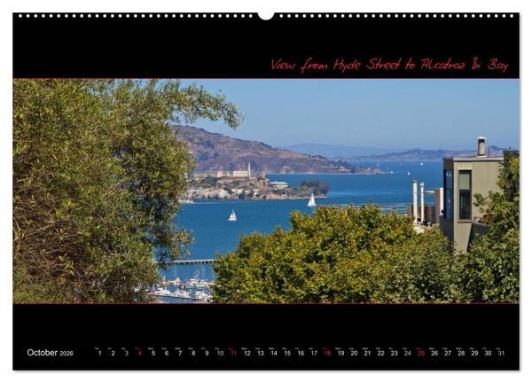 Produktbild: SAN FRANCISCO Panoramic Highlights (High Quality Premium Wall Calendar 2026 DIN A2 landscape),CALVENDO 12 Month Wall Calendar
