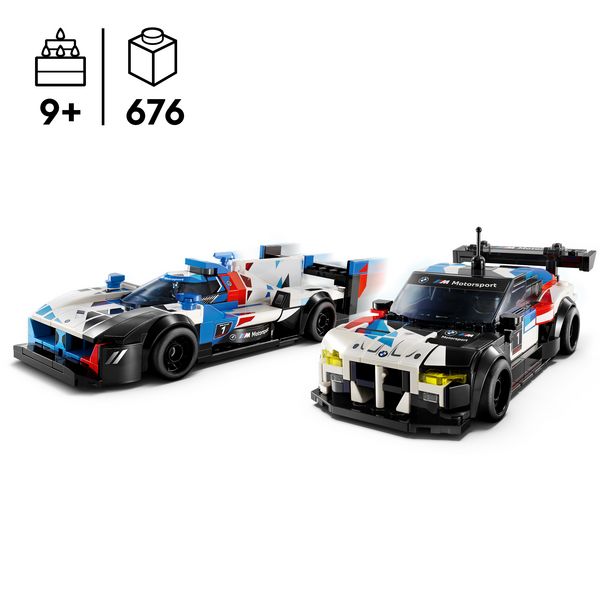 Produktbild: LEGO Speed Champions BMW M4 GT3 & BMW M Hybrid V8 Rennwagen, Auto 76922