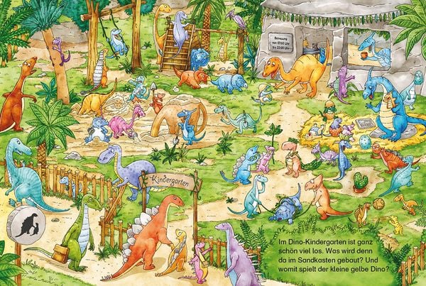 Produktbild: Mein Wimmel-Wendebuch - Finde den kleinen Dino! / Finde das blaue Auto!