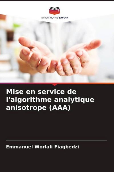 Produktbild: Mise en service de l'algorithme analytique anisotrope (AAA)