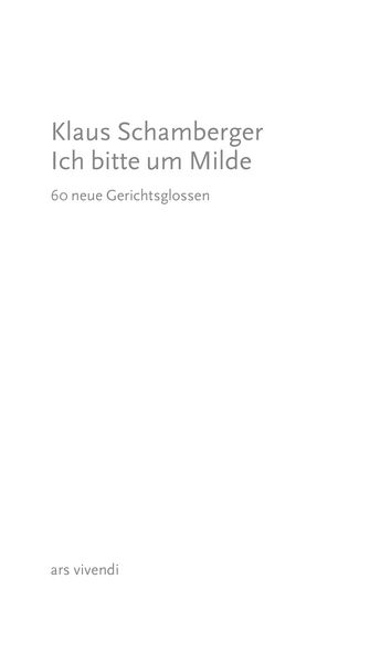 Produktbild: Ich bitte um Milde