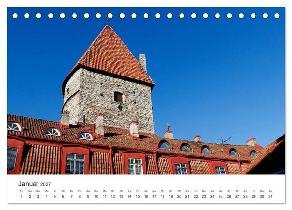 Produktbild: Estland - Pittoreske Sch&ouml;nheit im Baltikum (Tischkalender 2027 DIN A5 quer), CALVENDO Monatskalender