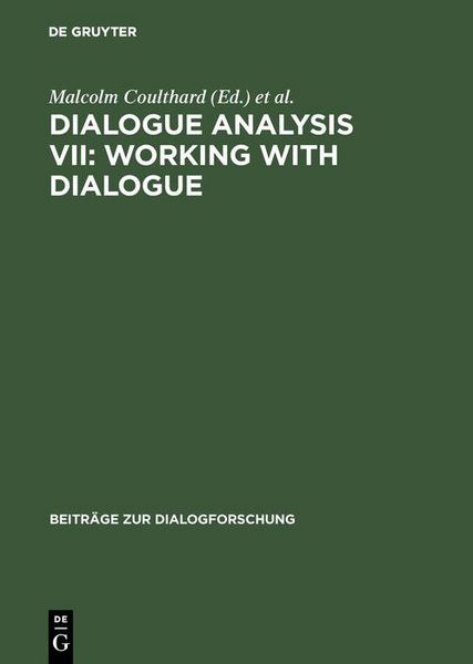 Produktbild: Dialogue Analysis VII: Working with Dialogue