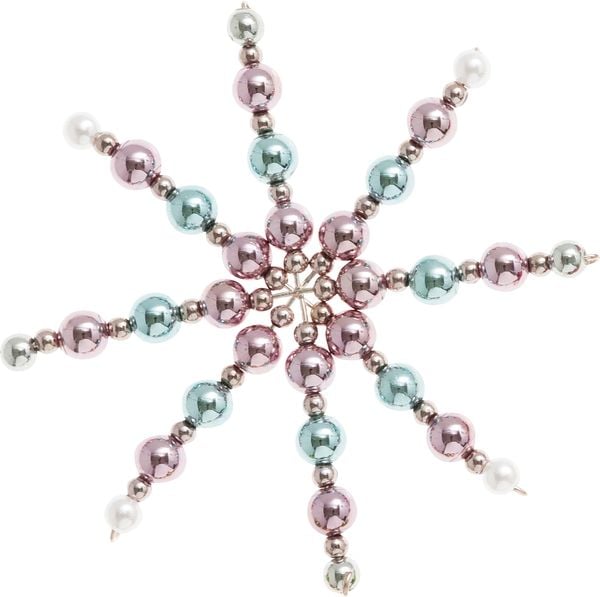 Produktbild: Folia Perlensterne-Set PASTELL, 340-teilig, rosa/gold/t&uuml;rkis/perlwei&szlig;/silber