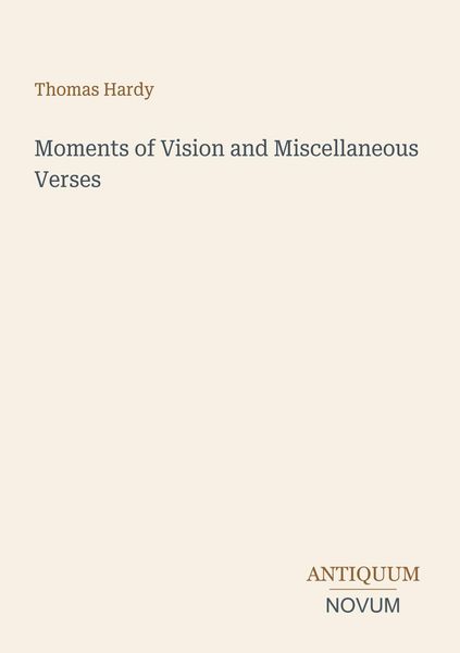 Produktbild: Moments of Vision and Miscellaneous Verses