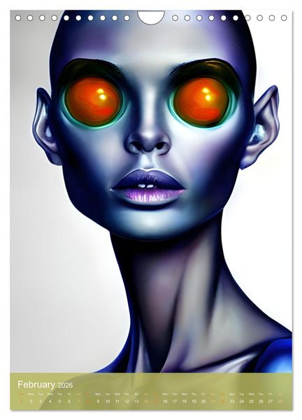 Produktbild: Fantasy Worlds - Digital Artwork (Wall Calendar 2026 DIN A4 portrait), CALVENDO 12 Month Wall Calendar