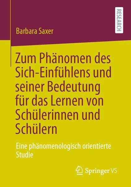 Produktbild: Zum Ph&auml;nomen des Sich-Einf&uuml;hlens und seiner Bedeutung f&uuml;r das Lernen von Sch&uuml;lerinnen und Sch&uuml;lern