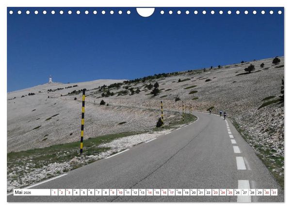 Produktbild: Mit dem Rennrad zum Mont Ventoux (Wandkalender 2026 DIN A4 quer), CALVENDO Monatskalender