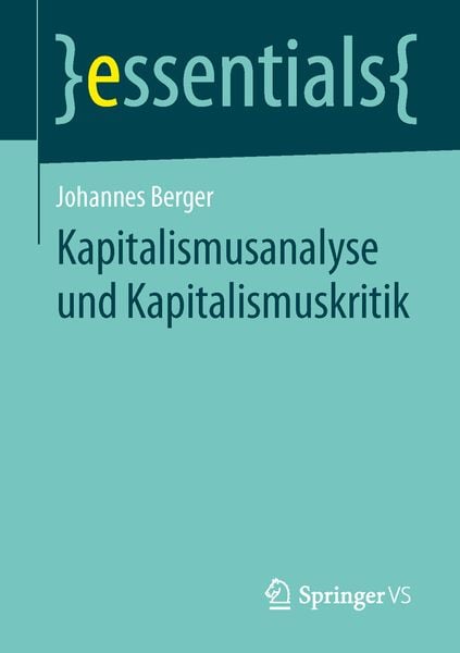 Produktbild: Kapitalismusanalyse und Kapitalismuskritik