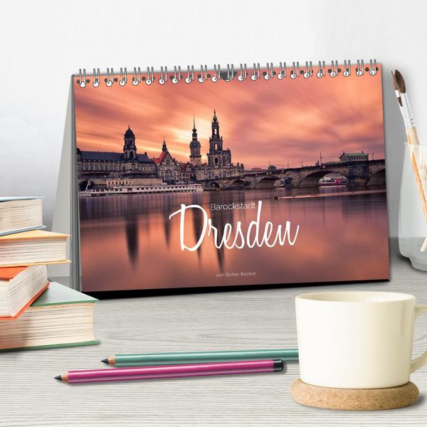 Produktbild: Barockstadt Dresden (Tischkalender 2026 DIN A5 quer), CALVENDO Monatskalender
