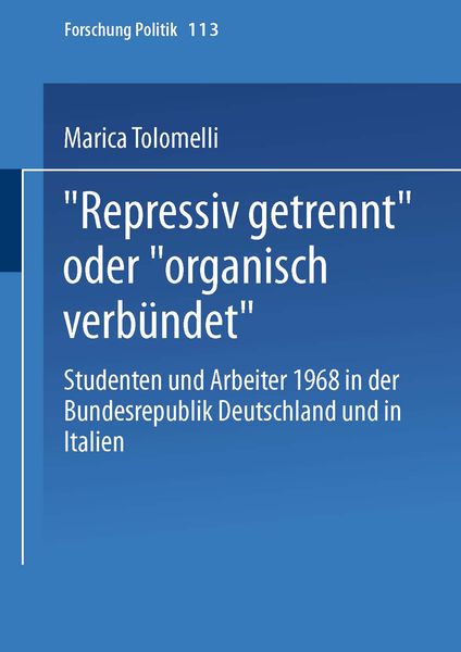 Produktbild: &bdquo;Repressiv getrennt&ldquo; oder &bdquo;organisch verb&uuml;ndet&ldquo;