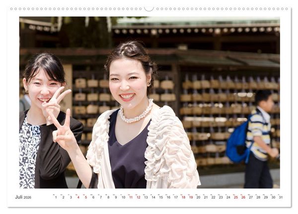 Produktbild: Menschen in Japan (hochwertiger Premium Wandkalender 2026 DIN A2 quer), Kunstdruck in Hochglanz