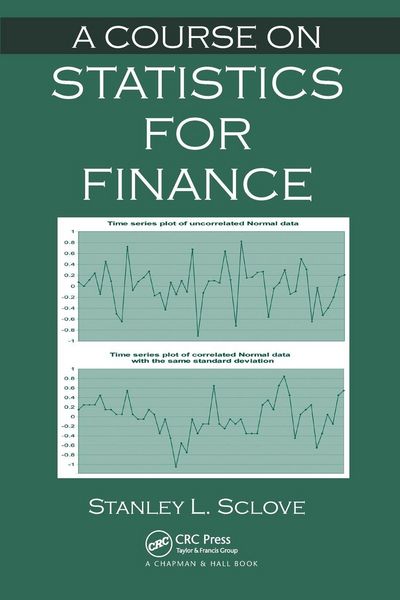 Produktbild: A Course on Statistics for Finance