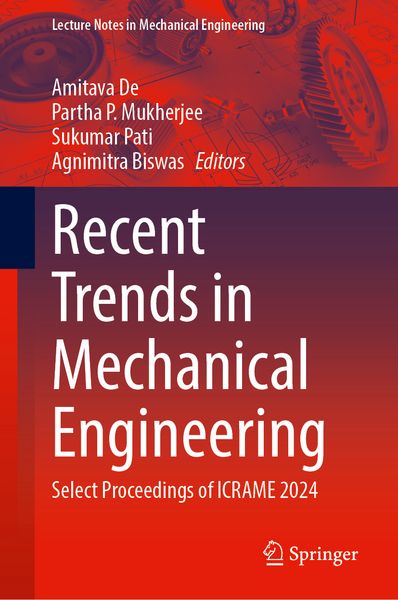 Produktbild: Recent Trends in Mechanical Engineering