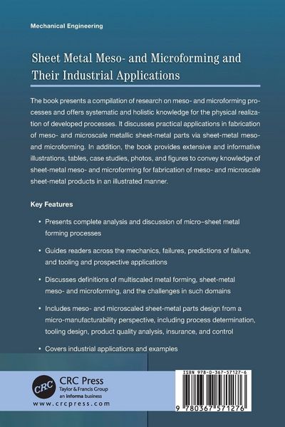Produktbild: Sheet Metal Meso- and Microforming and Their Industrial Applications