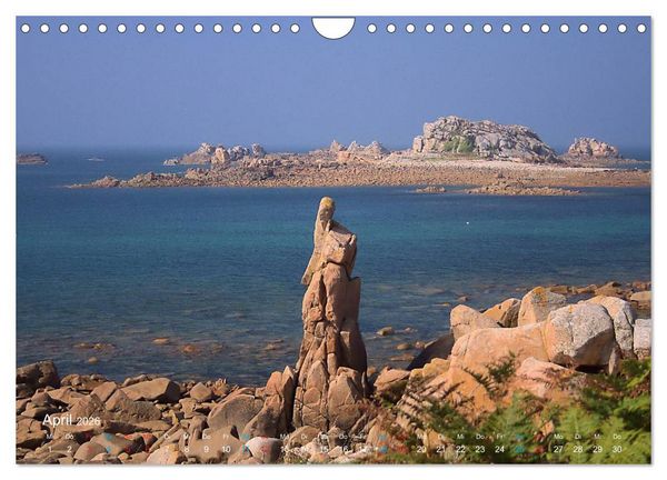 Produktbild: Bretagne - Sehnsucht in Blau (Wandkalender 2026 DIN A4 quer), CALVENDO Monatskalender