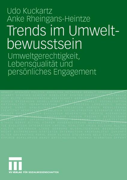 Produktbild: Trends im Umweltbewusstsein