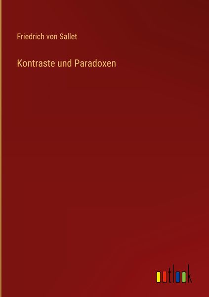 Produktbild: Kontraste und Paradoxen