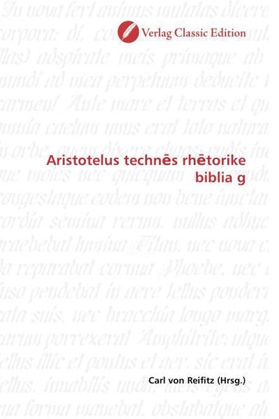 Produktbild: Aristotelus technes rhetorike biblia g