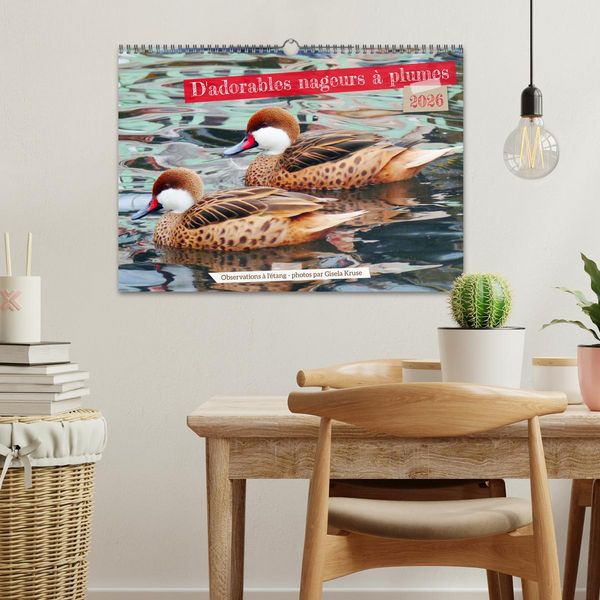 Produktbild: D'adorables nageurs &agrave; plumes (Calendrier mural 2026 DIN A3 vertical), CALVENDO calendrier mensuel