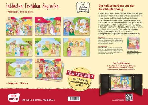 Produktbild: Die heilige Barbara und der Kirschbl&uuml;tenzweig. Kamishibai Bildkartenset.