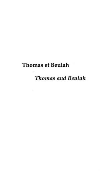 Produktbild: Thomas et beulah : thomas andbeulah