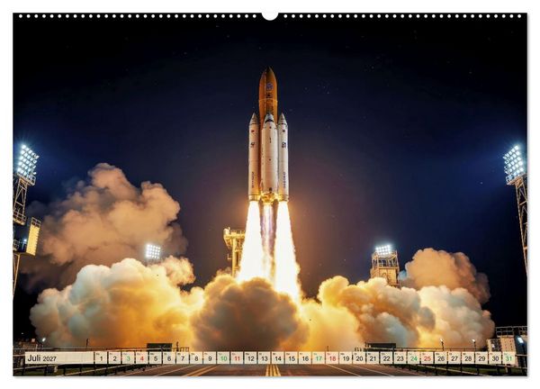Produktbild: Wettrennen ins All (hochwertiger Premium Wandkalender 2027 DIN A2 quer), Kunstdruck in Hochglanz