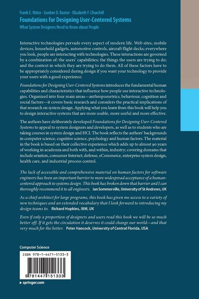 Produktbild: Foundations for Designing User-Centered Systems