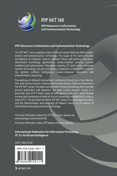 Produktbild: Artificial Intelligence Applications and Innovations