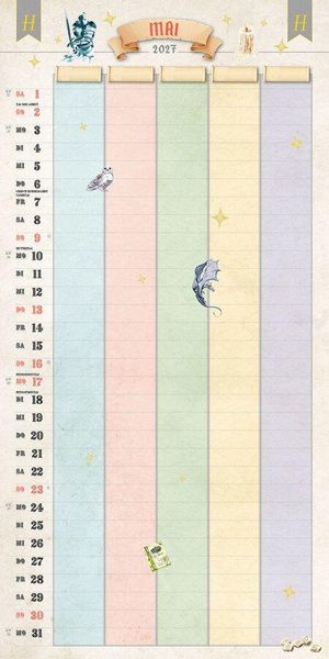 Produktbild: Der gro&szlig;e inoffizielle Familienplaner f&uuml;r Potterheads Kalender 2027
