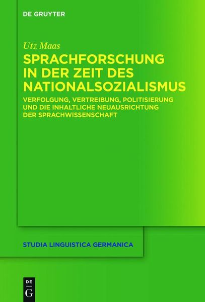 Produktbild: Sprachforschung in der Zeit des Nationalsozialismus