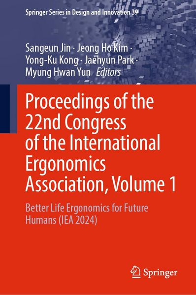 Produktbild: Proceedings of the 22nd Congress of the International Ergonomics Association, Volume 1
