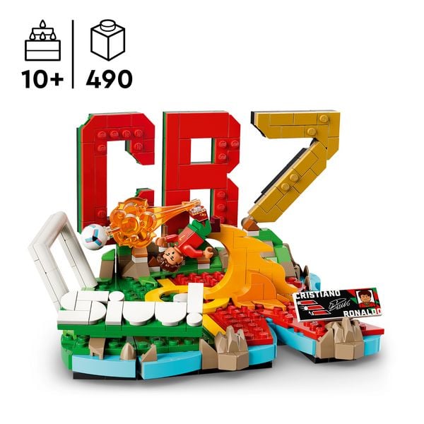 Produktbild: LEGO Editions 43012 Cristiano Ronaldo, Fu&szlig;ball-Highlights, Fu&szlig;ball-Deko; Bauset f&uuml;r Kinder