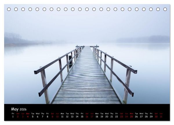 Produktbild: Moody calendar (Desk Calendar 2026 DIN A5 landscape), CALVENDO 12 Month DeskCalendar