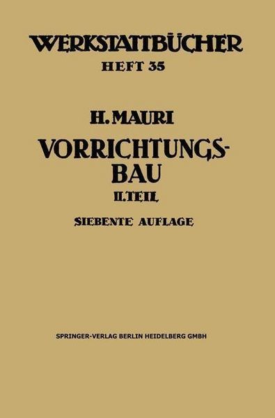 Produktbild: Der Vorrichtungsbau