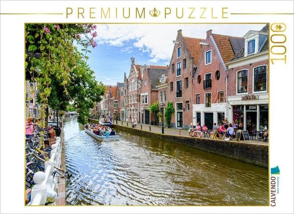 Produktbild: CALVENDO Puzzle Alkmaar Gracht | 1000 Teile Lege-Gr&ouml;&szlig;e 64x48cm Foto-Puzzle f&uuml;r gl&uuml;ckliche Stunden