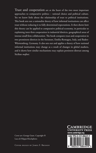 Produktbild: The Political Economy of Trust