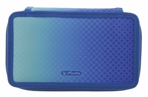 Produktbild: Herlitz Sch&uuml;leretui TriCase 31-teilig Dip Dye Blue/Turquoise