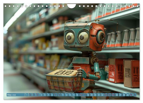 Produktbild: Robots Are Just People Too (Wall Calendar 2026 DIN A4 landscape), CALVENDO 12 Month Wall Calendar