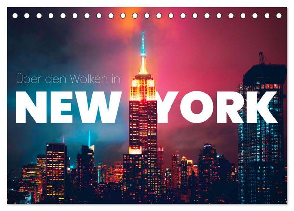 Über den Wolken in New York (Tischkalender 2026 DIN A5 quer), CALVENDO Monatskalender