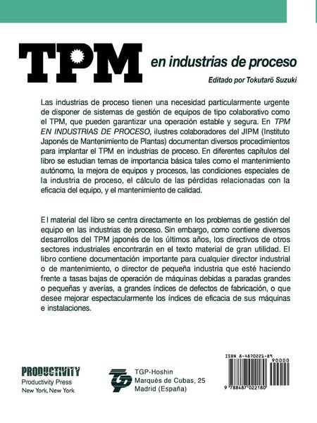 Produktbild: TPM En Industrias de Proceso