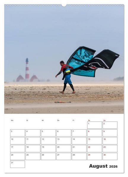 Produktbild: Sankt Peter-Ording Sonne, Strand und Meer (Wandkalender 2026 DIN A2 hoch), CALVENDO Monatskalender