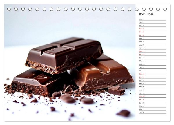 Produktbild: Plaisirs interdits (Calendrier de bureau 2026 DIN A5 vertical), CALVENDO calendrier mensuel