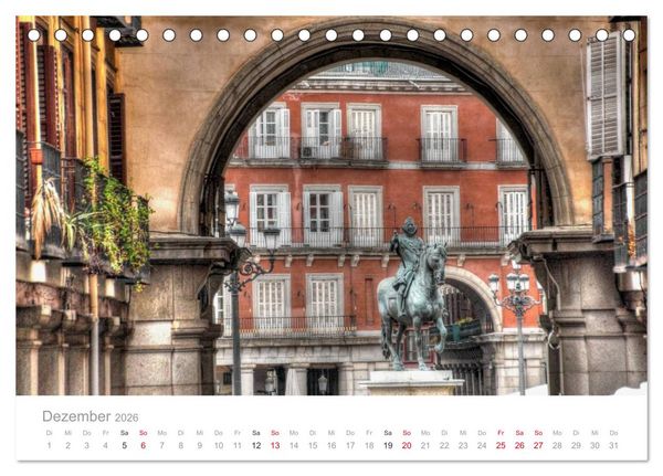 Produktbild: Madrid eine Stadt zum Verlieben (Tischkalender 2026 DIN A5 quer), CALVENDO Monatskalender