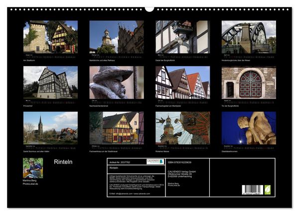 Produktbild: Rinteln (Wandkalender 2026 DIN A2 quer), CALVENDO Monatskalender