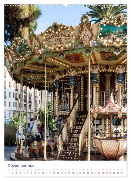Produktbild: Nizza &ndash; Cote d'Azur 2026 (Wandkalender 2026 DIN A2 hoch), CALVENDO Monatskalender