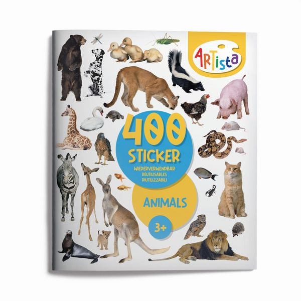 Produktbild: Artista - Stickerbuch Tiere