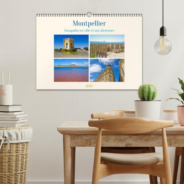 Produktbild: Montpellier - Escapades en ville et aux alentours (Calendrier mural 2026 DIN A3 vertical), CALVENDO calendrier mensuel
